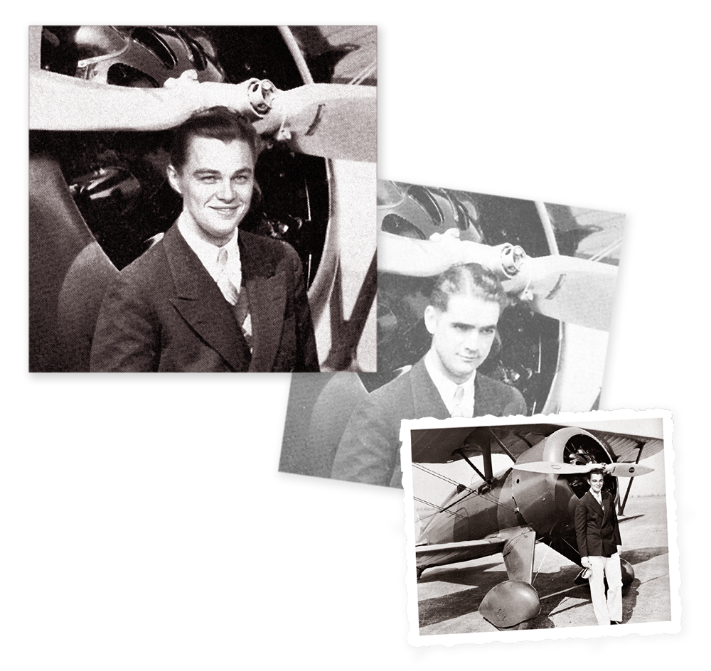 Historic photo montage : The Aviator